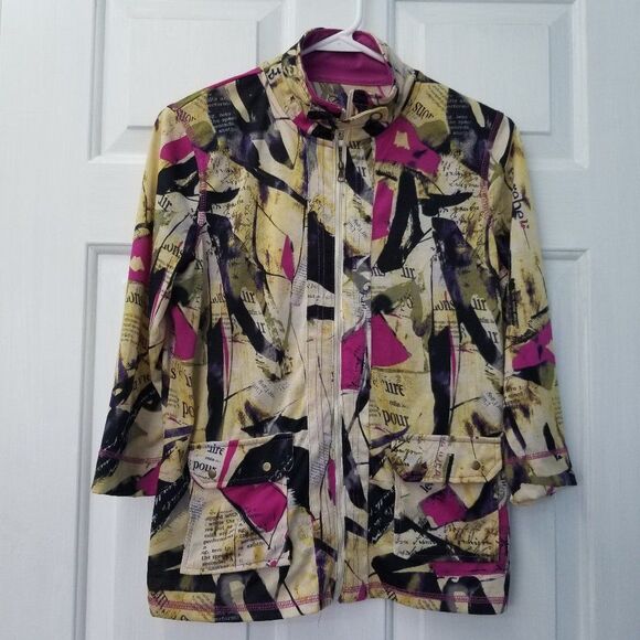Casuals Lightweight Jacket Colorful Print Small - Picture 1 of 6